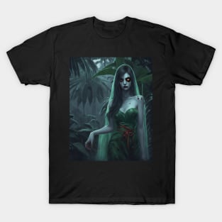 The Thai Ghost of Nang Tani a Legend of a Female Spirit That Possesses Banana Trees T-Shirt